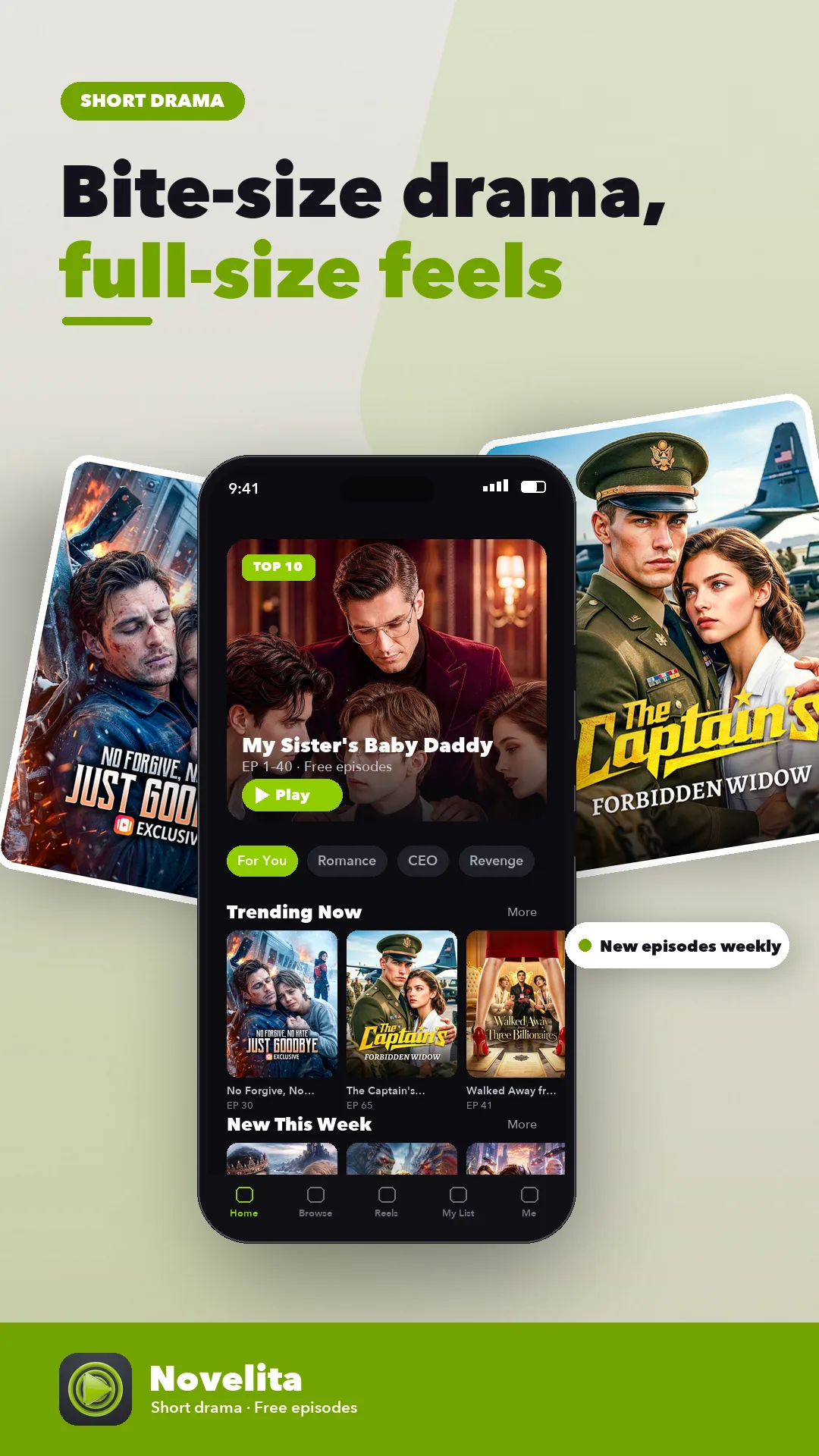 Novelita screen